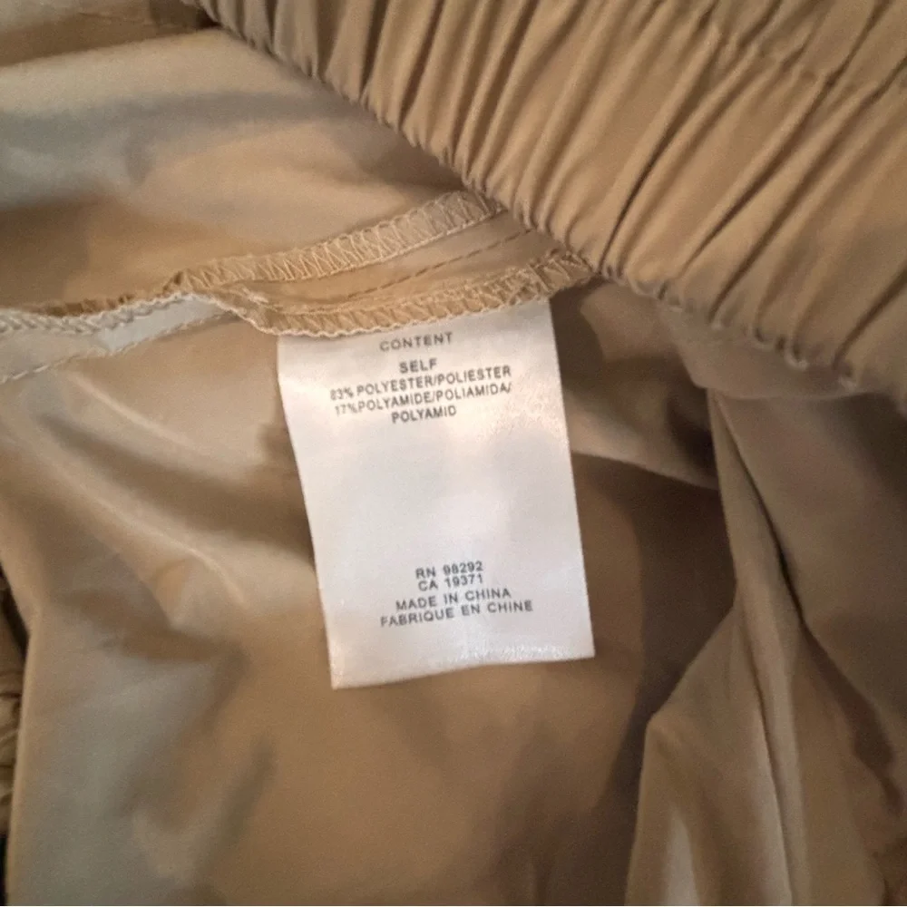 Tibi Nylon Pull On Full Skirt, Tan - Picture 9 of 9